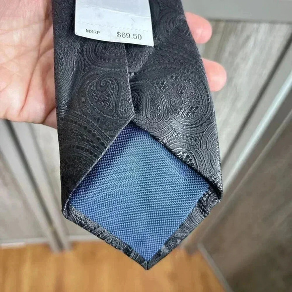 Michael Kors Neck Tie Paisley Embossed 76 x 3 NEW - Picture 6 of 7